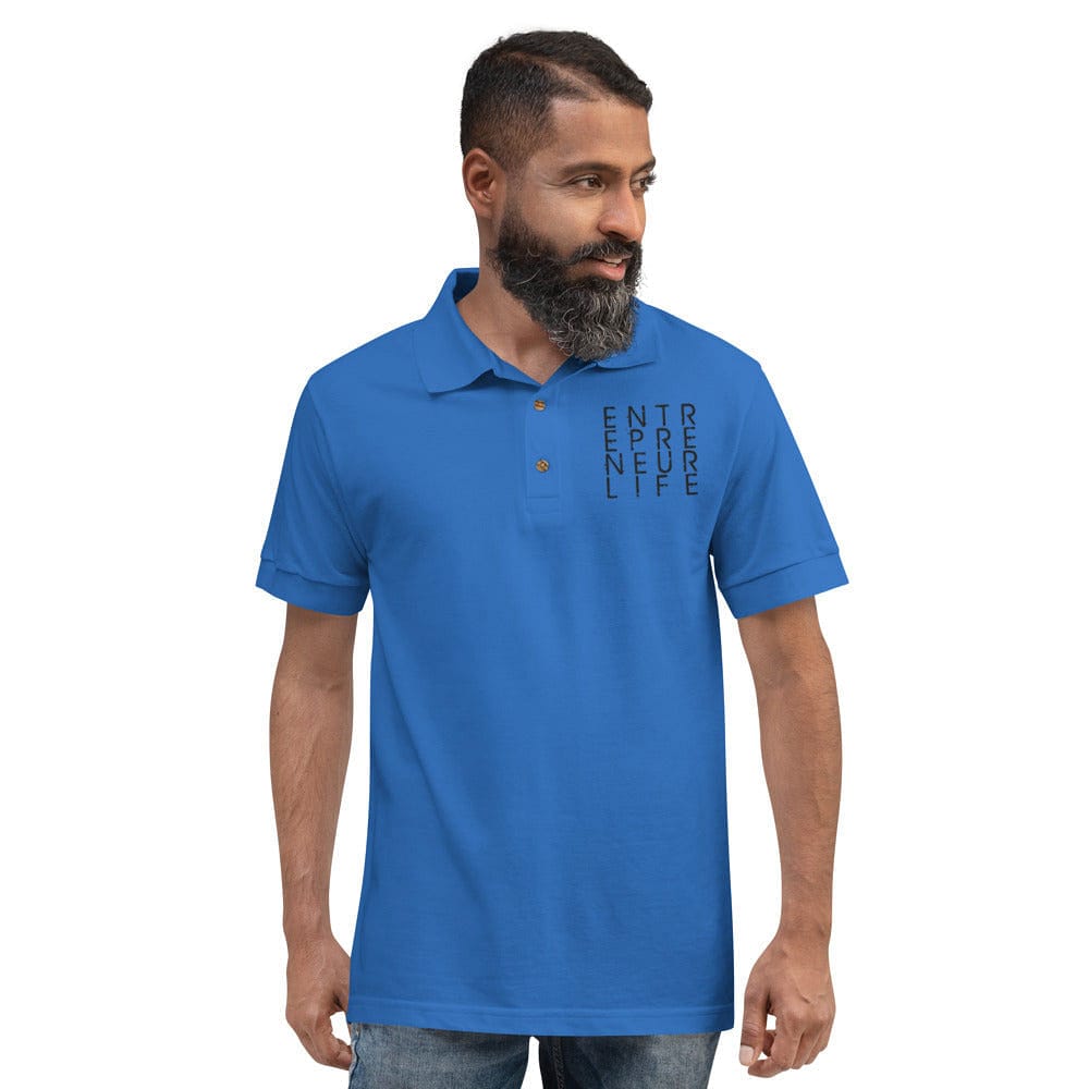 Entrepreneur Life Embroidered Men's/Unisex Polo Shirt - Entrepreneur Life